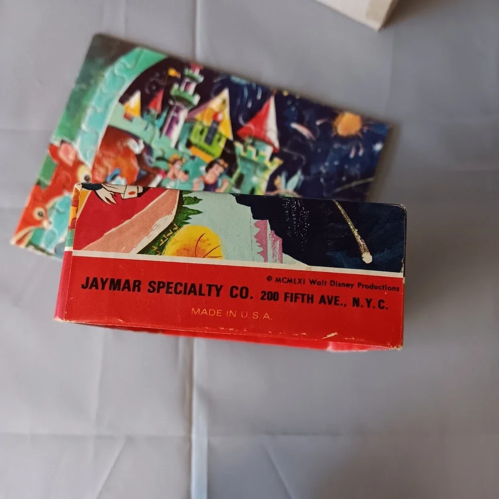 Vintage‎ 1961 Disney Gang Bantam Pocket Puzzle Jaymar Mickey Snow White